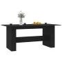 Esstisch aus schwarzem Holzwerkstoff 180x90x76 cm von , Küchen- und Esstische - Ref: Foro24-800469, Preis: 145,64 €, Rabatt: %