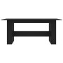 Mesa de comedor de madera de ingeniería negro 180x90x76 cm de , Mesas de cocina y de comedor - Ref: Foro24-800469, Precio: 15...