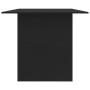 Mesa de comedor de madera de ingeniería negro 180x90x76 cm de , Mesas de cocina y de comedor - Ref: Foro24-800469, Precio: 15...