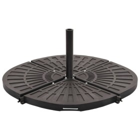Base con peso para sombrilla negro en forma de ventilador 20 kg