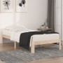 Solid wood bed frame 90x190 cm by , Beds and slatted bases - Ref: Foro24-810330, Price: 65,88 €, Discount: %