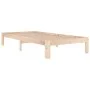 Estructura de cama madera maciza 90x190 cm de , Camas y somieres - Ref: Foro24-810330, Precio: 65,06 €, Descuento: %