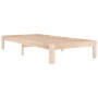 Solid wood bed frame 90x190 cm by , Beds and slatted bases - Ref: Foro24-810330, Price: 65,88 €, Discount: %