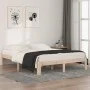 Solid pine wood bed frame 140x190 cm by , Beds and slatted bases - Ref: Foro24-810345, Price: 91,27 €, Discount: %