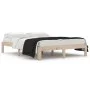 Solid pine wood bed frame 140x190 cm by , Beds and slatted bases - Ref: Foro24-810345, Price: 91,27 €, Discount: %