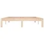 Solid pine wood bed frame 140x190 cm by , Beds and slatted bases - Ref: Foro24-810345, Price: 91,27 €, Discount: %