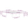 Massiver Bettrahmen aus weißem Kiefernholz, 140 x 200 cm von , Betten und Lattenroste - Ref: Foro24-810366, Preis: 106,89 €, ...