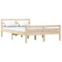 Estructura de cama madera maciza 140x200 cm de , Camas y somieres - Ref: Foro24-814819, Precio: 92,66 €, Descuento: %