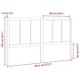 Bettkopfteil aus massivem Kiefernholz, 145,5 x 4 x 100 cm von , Kopf- und Fußteile - Ref: Foro24-818090, Preis: 76,23 €, Raba...