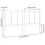 Bettkopfteil aus massivem Kiefernholz, 145,5 x 4 x 100 cm von , Kopf- und Fußteile - Ref: Foro24-818090, Preis: 74,79 €, Raba...