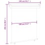 Blaue Balkon-Seitenmarkise 140x250 cm von , Sonnenschirme - Ref: Foro24-48426, Preis: 71,91 €, Rabatt: %