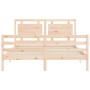 Bettgestell mit Massivholzkopfteil 160x200 cm von , Betten und Lattenroste - Ref: Foro24-3194061, Preis: 154,48 €, Rabatt: %