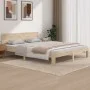Solid pine wood bed frame 160x200 cm by , Beds and slatted bases - Ref: Foro24-810505, Price: 125,83 €, Discount: %