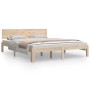 Bettgestell aus massivem Kiefernholz, 160 x 200 cm von , Betten und Lattenroste - Ref: Foro24-810505, Preis: 127,55 €, Rabatt: %