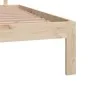 Solid pine wood bed frame 160x200 cm by , Beds and slatted bases - Ref: Foro24-810505, Price: 125,83 €, Discount: %