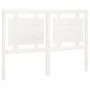 Solid white pine wood bed headboard 140.5x4x100 cm by , Headboards and footboards - Ref: Foro24-817936, Price: 78,47 €, Disco...