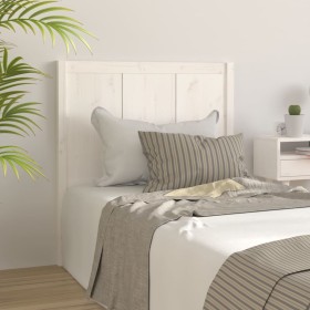 Cabecero de cama madera maciza de pino blanco 80,5x4x100 cm