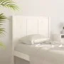Bettkopfteil aus massivem weißem Kiefernholz, 80,5 x 4 x 100 cm von , Kopf- und Fußteile - Ref: Foro24-818066, Preis: 62,01 €...