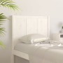 Solid white pine wood bed headboard 80.5x4x100 cm by , Headboards and footboards - Ref: Foro24-818066, Price: 63,03 €, Discou...