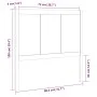 Cabecero de cama madera maciza de pino blanco 80,5x4x100 cm de , Cabeceros y pies de cama - Ref: Foro24-818066, Precio: 62,01...