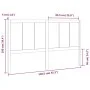 Bettkopfteil aus massivem Kiefernholz, 140,5 x 4 x 100 cm von , Kopf- und Fußteile - Ref: Foro24-818085, Preis: 74,49 €, Raba...