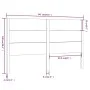 Kopfteil aus massivem Kiefernholz, 141 x 4 x 100 cm von , Kopf- und Fußteile - Ref: Foro24-818715, Preis: 86,27 €, Rabatt: %
