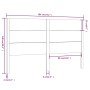 Cabecero madera maciza de pino blanco 186x4x100 cm de , Cabeceros y pies de cama - Ref: Foro24-818736, Precio: 117,58 €, Desc...
