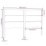 Cabecero madera maciza de pino blanco 186x4x100 cm de , Cabeceros y pies de cama - Ref: Foro24-818736, Precio: 115,76 €, Desc...