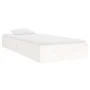 Estructura de cama individual madera maciza blanco 90x190 cm de , Camas y somieres - Ref: Foro24-820068, Precio: 91,63 €, Des...