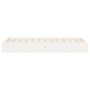 Weißer Einzelbettrahmen aus Massivholz, 90 x 190 cm von , Betten und Lattenroste - Ref: Foro24-820068, Preis: 93,10 €, Rabatt: %