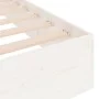 Estructura de cama individual madera maciza blanco 90x190 cm de , Camas y somieres - Ref: Foro24-820068, Precio: 91,63 €, Des...