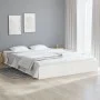 White solid wood bed frame Supe King 180x200 cm by , Beds and slatted bases - Ref: Foro24-820028, Price: 136,80 €, Discount: %