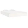White solid wood bed frame Supe King 180x200 cm by , Beds and slatted bases - Ref: Foro24-820028, Price: 136,80 €, Discount: %