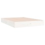 Weißes Massivholzbettgestell Supe King 180x200 cm von , Betten und Lattenroste - Ref: Foro24-820028, Preis: 138,53 €, Rabatt: %