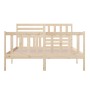 Estructura de cama de madera maciza 140x200 cm