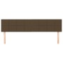 Cabeceros 2 unidades de tela marrón oscuro 100x5x78/88 cm de , Cabeceros y pies de cama - Ref: Foro24-346091, Precio: 59,92 €