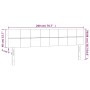 Kopfteile 2 Einheiten aus dunkelbraunem Stoff 100x5x78/88 cm von , Kopf- und Fußteile - Ref: Foro24-346091, Preis: 59,99 €, R...