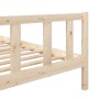 Small double bed frame solid wood 135x190 cm by , Beds and slatted bases - Ref: Foro24-3101128, Price: 142,22 €, Discount: %