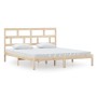 Estructura de cama de madera maciza super king 180x200 cm de , Camas y somieres - Ref: Foro24-3101233, Precio: 144,22 €, Desc...