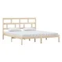 Estructura de cama de madera maciza super king 180x200 cm de , Camas y somieres - Ref: Foro24-3101233, Precio: 142,34 €, Desc...