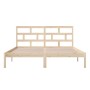 Estructura de cama de madera maciza super king 180x200 cm de , Camas y somieres - Ref: Foro24-3101233, Precio: 144,22 €, Desc...
