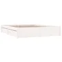 White bed frame with drawers 120x190 cm by , Beds and slatted bases - Ref: Foro24-3103494, Price: 231,98 €, Discount: %