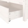 Weißer Bettrahmen mit Schubladen 120x190 cm von , Betten und Lattenroste - Ref: Foro24-3103494, Preis: 235,21 €, Rabatt: %