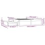 Weißer Bettrahmen mit Schubladen 120x190 cm von , Betten und Lattenroste - Ref: Foro24-3103494, Preis: 235,21 €, Rabatt: %