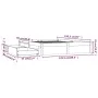 White bed frame with drawers 120x190 cm by , Beds and slatted bases - Ref: Foro24-3103494, Price: 231,98 €, Discount: %