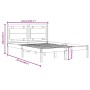 Solid wood bed frame 160x200 cm by , Beds and slatted bases - Ref: Foro24-3105545, Price: 141,49 €, Discount: %
