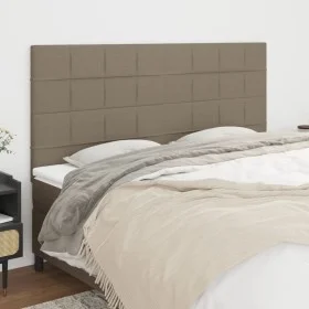 Cabeceros 4 unidades de tela gris taupe 100x5x78/88 cm de , Cabeceros y pies de cama - Ref: Foro24-3116358, Precio: 122,86 €,...