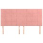 Kopfteile 4 Einheiten aus rosa Samt 80x5x78/88 cm von , Kopf- und Fußteile - Ref: Foro24-3116391, Preis: 98,14 €, Rabatt: %