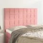 Headboards 4 units pink velvet 72x5x78/88 cm by , Headboards and footboards - Ref: Foro24-3116385, Price: 107,73 €, Discount: %
