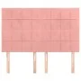 Headboards 4 units pink velvet 72x5x78/88 cm by , Headboards and footboards - Ref: Foro24-3116385, Price: 107,73 €, Discount: %